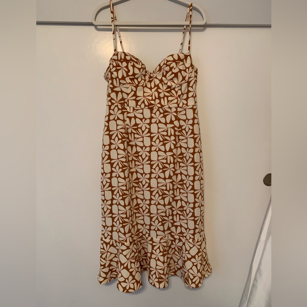 Retro print dress